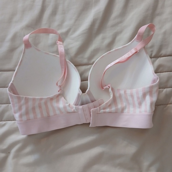Victoria's Secret Pink and White Striped Bra - Picture 7 of 8